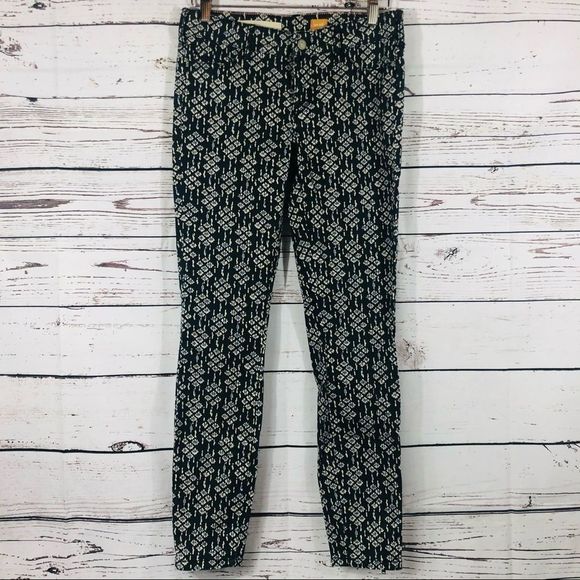 Anthropologie Pants - Anthropologie Pilcro & the Letterpress Serif Jeans Pants Skinny Pattern 26
